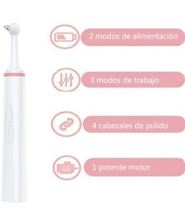 Electrical Tooth Plaque Scraper & Cleaner for Pets - 4 Polishing Heads 3 Modes - Pink - Buy Online on GoSupps.com