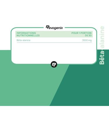 B ta-Alanine | Poudre Pr -Workout 100% Pure | 83 Portions | Booster d Entrainement | Force et Endurance | Contre les Crampes et Courbatures | Musculation et Fitness | 250g de Poudre Vegan | Revogenix - Buy Online on GoSupps.com