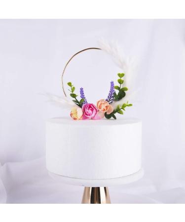 JINMURY Flower Cake Toppers for Birthday Party Wedding Cake Decoration Supplies Pampas - Buy Online on GoSupps.com