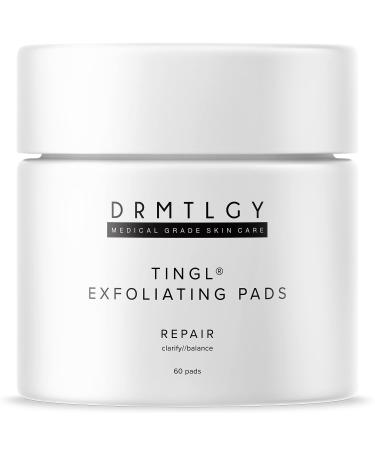 tingl Face and Body Exfoliator Pads - Anti Aging Acne Treatment with Glycolic Acid  Lactic Acid  and Salicylic Acid - Pore Minimizer  Oil Cleanser  Blackhead Remover and Skin Exfoliator in One