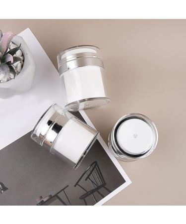 FRCOLOR 2pcs Airless Lotion Pump Jars - Press Cream & Lotion Containers with Lids - Durable Plastic for Travel & Home Use - Buy Online on GoSupps.com