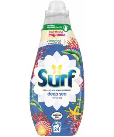 Surf Concentrated Liquid Laundry Detergent 24 Washes 648 ml Deep Sea Minerals Scent + Our Gift for You - Organza Bag Size 9 x 7 x 0.1 cm - Buy Online on GoSupps.com