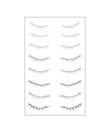 Lower Lash False Eyelashes | Natural Cartoon Individual Lashes Comic Style - Convenient Eye Makeup Sweatproof Bottom Lash Extension for Women Theme