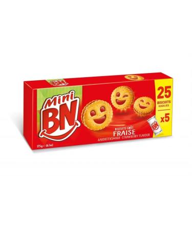 BN - Mini Strawberry 5 Pouches 175G - Pack of 3