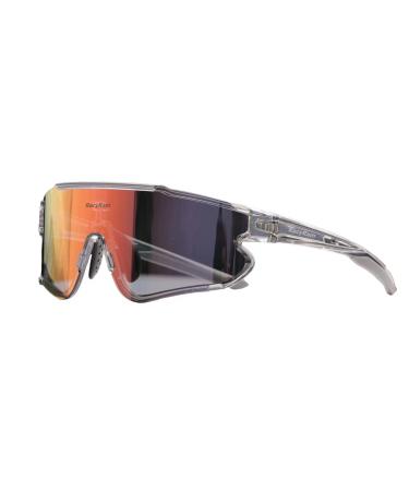 RacyRam Polarized Sunglasses for Men Women, UV400 Protection Sport Glasses for Baseball, Cycling, Running, Softball Non-polarized Red