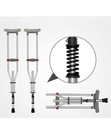 Crutches for Adults Underarm Crutches Underarm Crutches Can Be Folded Height Adjustable Elderly Crutches Can Be Split Suitable for Disabled People Legs And Feet Are Inconvenient Great for Travel o - Buy Online on GoSupps.com