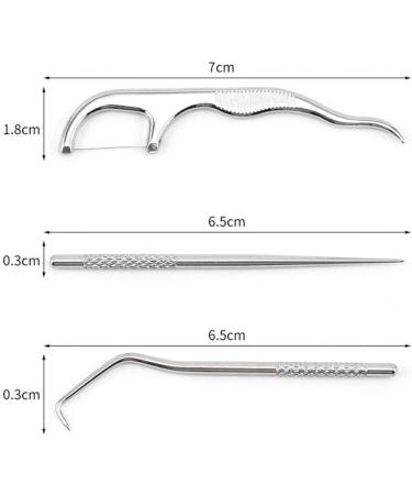 PLGEBR Metal Toothpick Set - Portable Dental Floss & Cleaner with Storage | Ideal for Travel & Hygiene - Buy Online on GoSupps.com