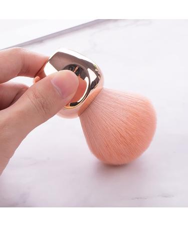 UNIMEIX Big Round Head Nail Dust Brush - Rose Gold Kabuki Nail Brush for Acrylic UV Gel Nail Arts - Buy Online on GoSupps.com