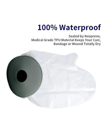 yuoseg Waterproof Cast Cover Adult Hands Cover for Shower Bath Wound Protector for Burnt Hands Fingers Wrists - Buy Online on GoSupps.com