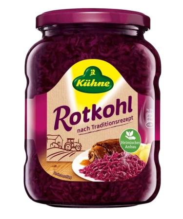 K hne Red Cabbage - Traditional Recipe 6 x 680g | Authentic German Sauerkraut for International Shipping - Buy Online on GoSupps.com