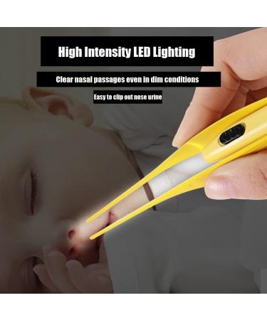 Baby Nose Tweezers with Light | Rechargeable Baby Nasal Tweezers for Dirt and Mucus Cleaning | Kids Ear, Nose, and Navel Cleaning Clips - 4 Piece Set - Buy Online on GoSupps.com