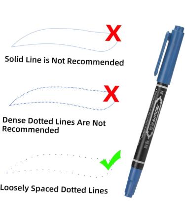 Hemoton 6pcs Eyebrow Marker Pen Eyebrow Pen Surgery Marker Pen Pen Cosmetic Portable 13.9x1.8cm Blue - Buy Online on GoSupps.com