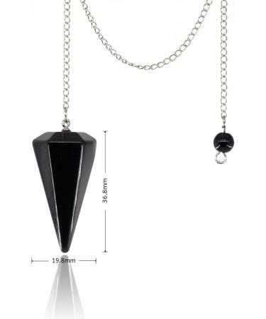 Seven Chakra Beads & Pendulum - Natural Obsidian Gemstones for Meditation Yoga & Divination - Buy Online on GoSupps.com