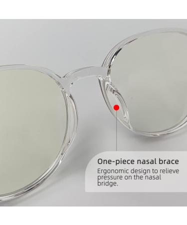 UpaClaire Anti Blue Light Glasses for Women - Transparent Frame White & Opulent Garden Design | Stylish Eye Protection International Shipping - Buy Online on GoSupps.com