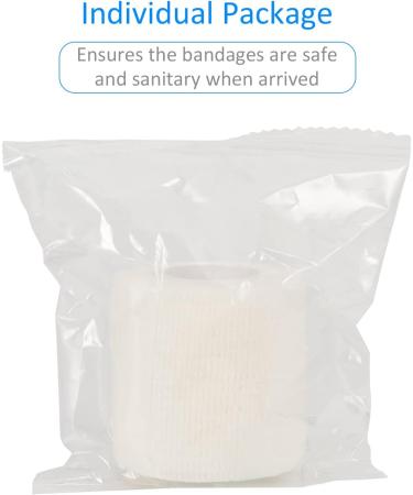 Buy Legal Bandage Association Self-Adhesive 5cm x 4.5m - 6 Rolls Cohesive Fixing Bandage for First Aid Dog Veterinary Wrap & Sports Elastic Bandage - White (6 PCs) - Buy Online on GoSupps.com