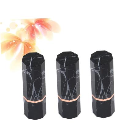 Buy 3pcs Fashion Lipstick Tube - Stylish Marbling Mini Lipstick Packaging | 0.04 Ounce Black - International Shipping Available - Buy Online on GoSupps.com