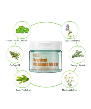 i Heartleaf Cleansing Oil Pad 50 Sheets | Double Facial Makeup Remover with Heartleaf Extract - Travel-friendly Formula - Buy Online on GoSupps.com