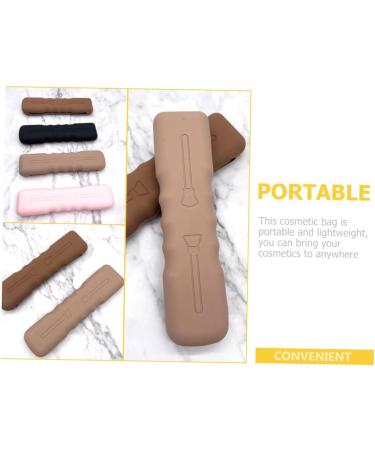 FRCOLOR Women Travel Toiletry Bag Silicone Makeup Brush Holder - Buy Online on GoSupps.com