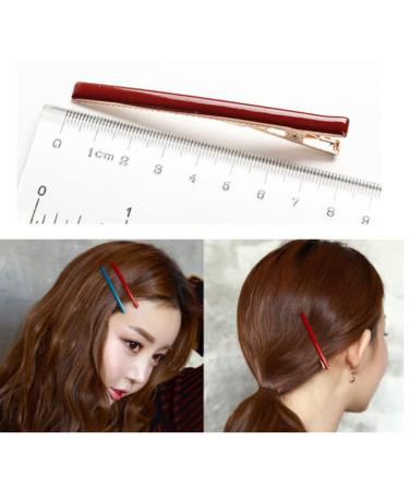 HLLMX 7 PCS Alligator Hair Clips and Bobby Pins Set for Women - Solid Color Hair Barrettes and Accessories - Buy Online on GoSupps.com