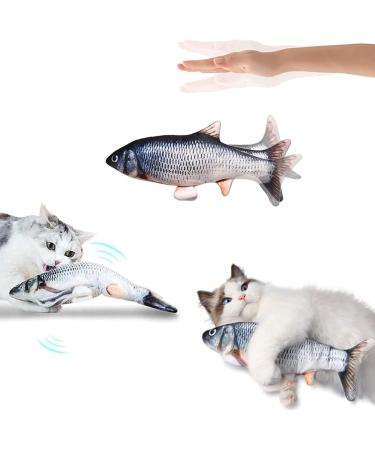 Interactive Bangshou Catnip Fish Toy - Electric Plush Carp for Cats & Kids | Washable Cat Toys - Buy Online on GoSupps.com