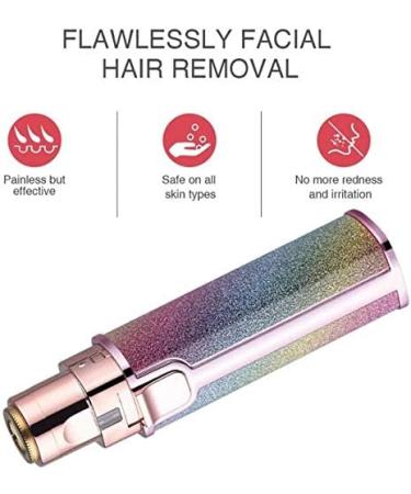 USB Rechargeable Facial Hair Remover & Eyebrow Trimmer - 2 in 1 Painless Razor for Home & Travel - Buy Online on GoSupps.com