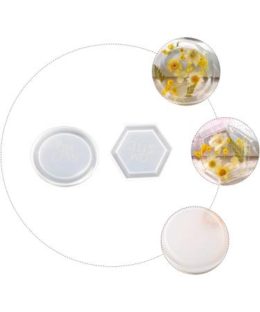 NUOBESTY 6 Pcs Crystal Silicone Mold Silicone Molds Diy Supplies Kid Safe Crystal Drip Mold Storage Box Round As Shownx3pcs 8.2X8.2X0.9CMx3pcs - Buy Online on GoSupps.com