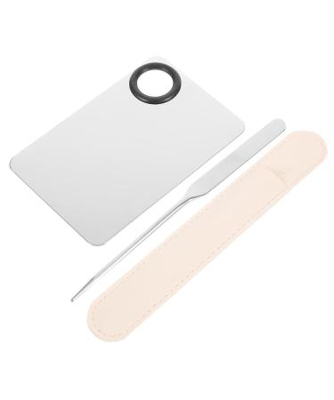 Buy 2 Sets Liquid Foundation Palette & Stainless Steel Makeup Spatulas | Portable Cosmetic Mixing Tools for Flawless Makeup - Buy Online on GoSupps.com