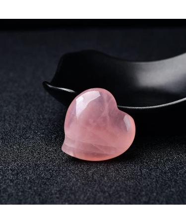 1PC Natural Rose Quartz Heart Shape Love Mini Crystal Stone Gemstone DIY Jewelry Gift Couple Decoration Souvenir Stone Mineral Specimen - Buy Online on GoSupps.com