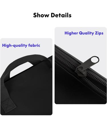 ZKOO Large Size Art Portfolio Tote 24x36 - Student Art Work Case with Shoulder Strap - Black - Buy Online on GoSupps.com