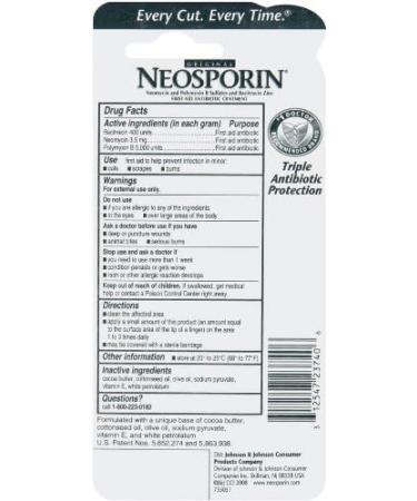 Neosporin Original Ointment 0.5oz - Pack of 1 - Buy Online on GoSupps.com