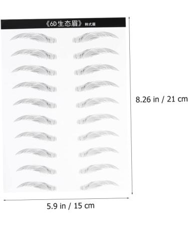 FRCOLOR 6 Sheets Pairs Waterproof Stickers Eyebrow Stencil Stickers Eyebrow Stickers Modify 4d The Lazy - Buy Online on GoSupps.com