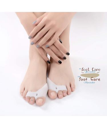 Toe Separator Corrector for Hammer Toe - Silicone Straightener & Cushions for Men & Women - Hallux Valgus Relief - Comfortable Fit for Shoes (1 Pair - Buy Online on GoSupps.com