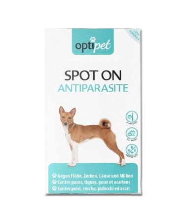 OptiPet Spot On 6x1.5ml pipettes for dogs highly effective up to 24 weeks against mites fleas ticks lice - Buy Online on GoSupps.com
