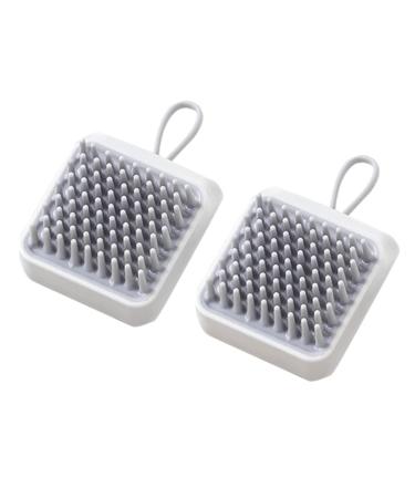 Beatifufu 2Pcs Shampoo Massage Brush for Scalp Cleansing Manual Massage Brush for Women Pets for Exfoliation Comfortable Easy to Use