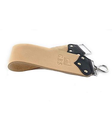 G.B.S Barber Strop-Straight Razor Shaving Strop Ideal Barber Shops, for Knives to Pair with Mug, Brush & Razor Extra Wide Leather Barber Strop-3" X 21.5"