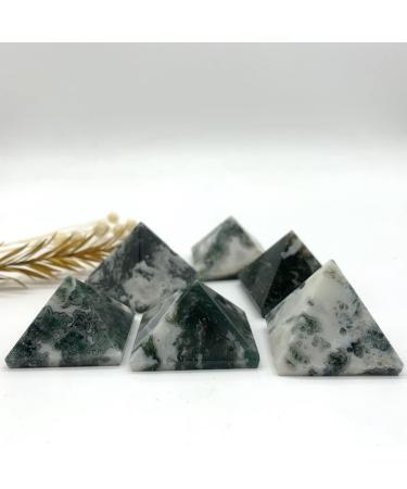 Crystal Rough Natural Crystals and Stones Natural Moss Agate Stone Quartz Crystal Pyramid Reiki Tower Home Ornaments Decoration Stones for Decoration ERTEYIN - Buy Online on GoSupps.com