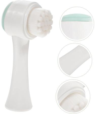 minkissy 1pc Remove Dead Skin De Doble Cara Green Color Greens Manual Face Cleansing Brush Manual Facial Brush Face Cleaning Brush Pores Facial Cleanser Cleaning Artifact Green medium - Buy Online on GoSupps.com