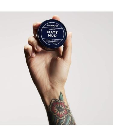 Murdock London Matt Mud | Non-Shine Shaping Clay | Vegan Kaolin & Vitamin E | Made in England | 1.7 oz - Buy Online Worldwide - Buy Online on GoSupps.com