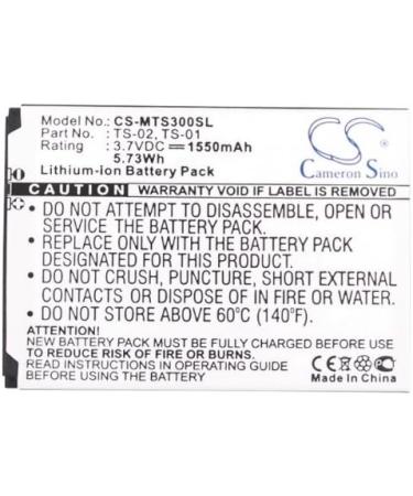 Replacement Battery for Seals IP68 Waterproof - Compatible with TS3 T-S3 WP-TS3 | 1550mAh | International Shipping - Buy Online on GoSupps.com