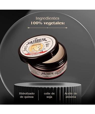 Opaque Pomade for Men's Hair - Matte Effect Wax - 100 ml - Medium/High Hold - with Hydrolyzed Quinoa Restores and Revitalizes Hair - Sir Fausto - Buy Online on GoSupps.com