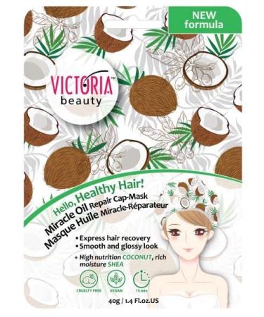Victoria Beauty Hair Miracle Oils Cap - Mask Express Hair Recovery Smooth and Glossy Look