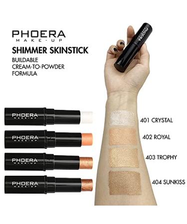 Phoera Shimmer Skin Stick Highlighter Contour Concealer - 404 SUNKISS - Buy Online on GoSupps.com