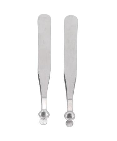 2Pcs Nose Hair Tweezers Waterproof Easy Painless Safe Design Safety Protection Stainless Steel Nose Hair Tweezers