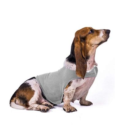 Zongha anti stress vest for dogs panic dishes for dogs fear dog coat medical dog vest for anxious dog dog fear jacket light gray XS Light-Gray X-Small