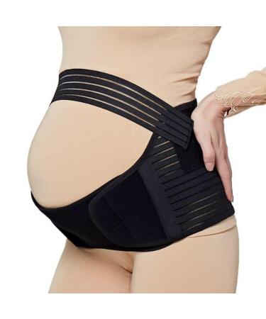 Jamila Maternity Belt Pregnancy Support Belt Lumbar Back Support Waist Band Belly Bump Brace Relieve Back Pelvic Hip Pain Labour and Recovery (Black L) black L