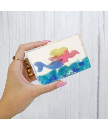 Primal Elements Mermaid Glycerin Bar Soap - Vegan Paraben-Free Gluten-Free | Suitable for All Skin Types Sensitive Oily & Dry Skin - Buy Online on GoSupps.com