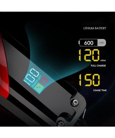 Pro Hair Clipper Professional Rechargeable Detail Hair Trimmer with T-Wide Blade Men Electric Clipper(Color:Red) - Buy Online on GoSupps.com