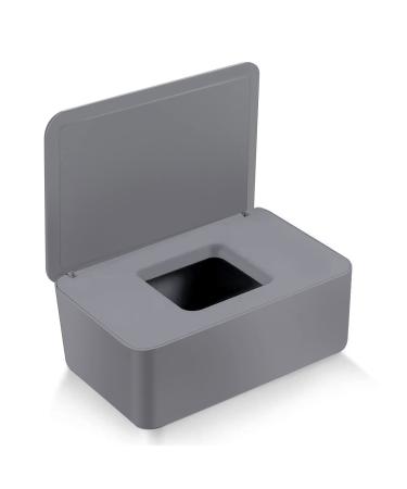 Wet wipes box baby wet wiper box baby wet wipes Storage box plastic wet wipes Donation napkin box with lid keeps the towels freshly dust -tight for home and office (gray) - Buy Online on GoSupps.com