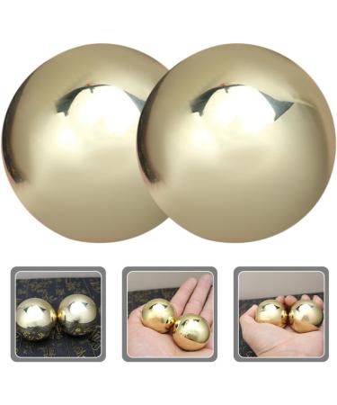Yardwe Meditation Balls - Brass Massage Balls for Muscle Relief & Relaxation | International Shipping - Buy Online on GoSupps.com