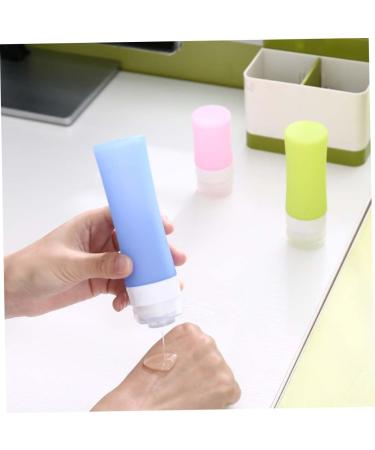 Beavorty silicone travel containers Silicone liquid Bottle shampoo travel container foaming soap dispenser Refillable Tube travel shampoo bottle shampoo dispenser bottle lotion Disposable medium Blue - Buy Online on GoSupps.com